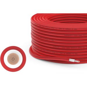 10M De Câble Solaire 4MM2 Rouge
