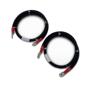 2X1M Câble Batterie 25MM2 - M8 - (Noir - Rouge)