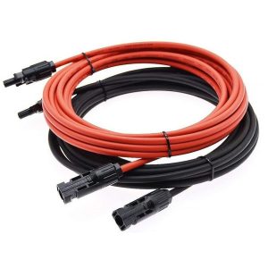 2X1M Câble Solaire 4MM2 Avec Mc4 - Pré Câblé - (Noir + Rouge)