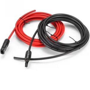 2X10M Câble Solaire 6MM2 - Mc4 - (Noir - Rouge)