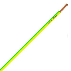 5M De Câble Terre Souple 6MM² - H07Vk - Vert Jaune
