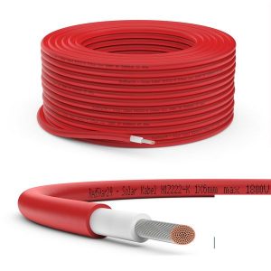 Bobine 100M De Câble Solaire 4MM2 Rouge