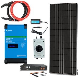 Kit Solaire 2490Wc 230V Autonome Stockage Lithium 4.8Kwh Victron