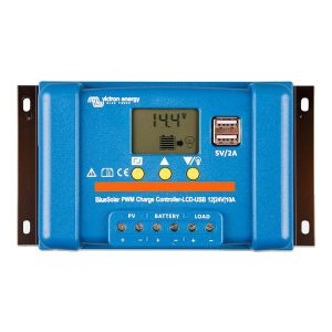 Régulateur De Charge 10A Pwm - Lcd - Usb - Bluesolar - Victron Energy
